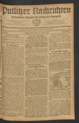 Putlitzer Nachrichten vom 06.06.1925