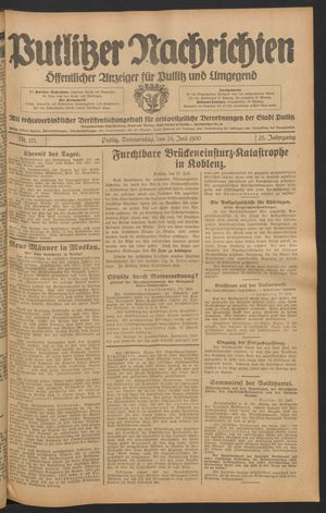 Putlitzer Nachrichten vom 24.07.1930