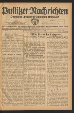 Putlitzer Nachrichten on Jan 4, 1931