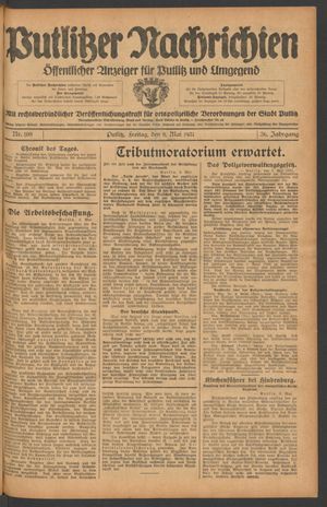 Putlitzer Nachrichten on May 8, 1931