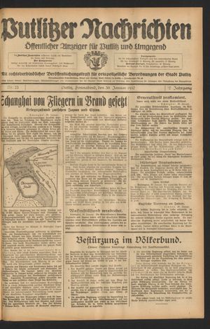 Putlitzer Nachrichten vom 30.01.1932