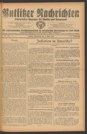 Putlitzer Nachrichten vom 04.05.1932