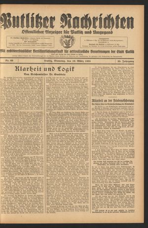 Putlitzer Nachrichten on Mar 19, 1935