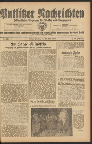 Putlitzer Nachrichten on May 17, 1935