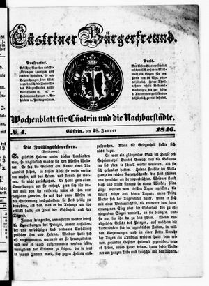 Cüstriner Bürgerfreund vom 28.01.1846
