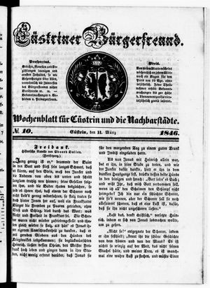 Cüstriner Bürgerfreund vom 11.03.1846