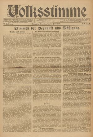 Volksstimme vom 06.07.1920