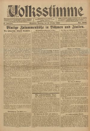 Volksstimme vom 16.10.1920