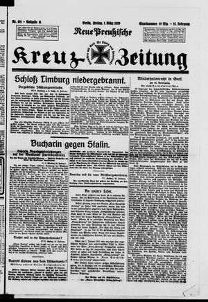 Neue preussische Kreuz-Zeitung vom 01.03.1929