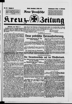 Neue preussische Kreuz-Zeitung vom 02.03.1929
