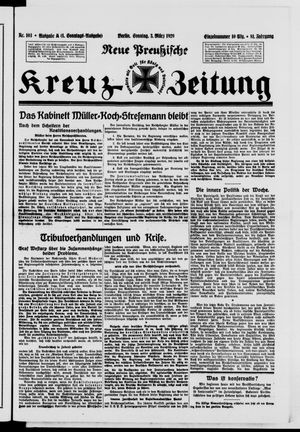 Neue preussische Kreuz-Zeitung vom 03.03.1929
