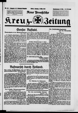Neue preussische Kreuz-Zeitung vom 03.03.1929