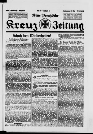 Neue preussische Kreuz-Zeitung vom 07.03.1929