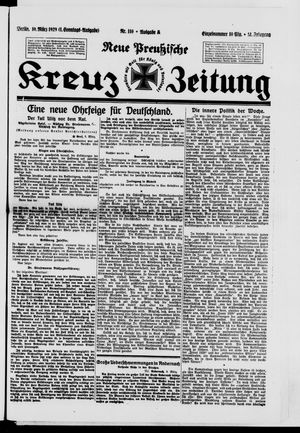 Neue preussische Kreuz-Zeitung vom 10.03.1929