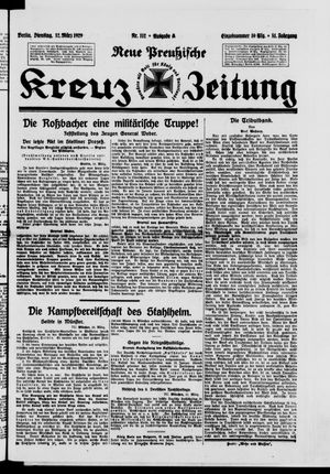 Neue preussische Kreuz-Zeitung vom 12.03.1929