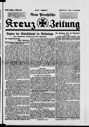 Neue preussische Kreuz-Zeitung vom 15.03.1929