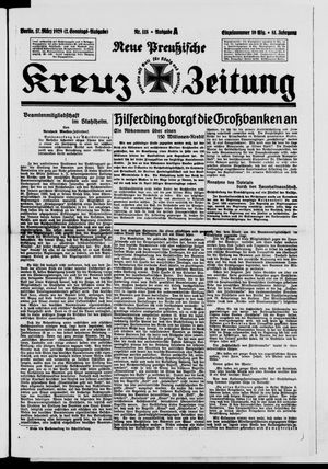 Neue preussische Kreuz-Zeitung vom 17.03.1929