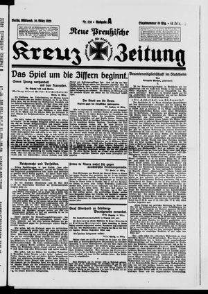 Neue preussische Kreuz-Zeitung vom 20.03.1929