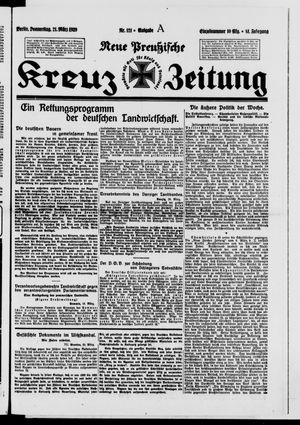 Neue preussische Kreuz-Zeitung vom 21.03.1929