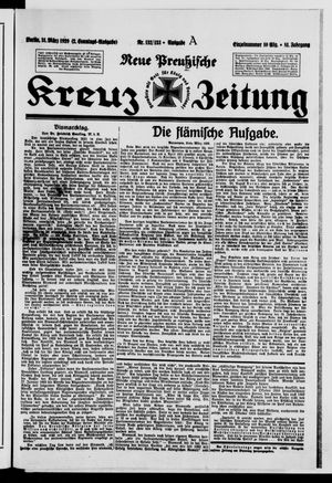 Neue preussische Kreuz-Zeitung vom 31.03.1929