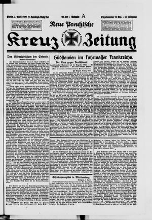 Neue preussische Kreuz-Zeitung vom 07.04.1929