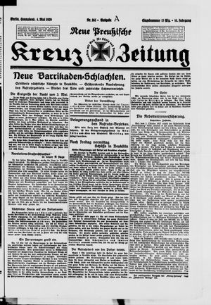 Neue preussische Kreuz-Zeitung vom 04.05.1929