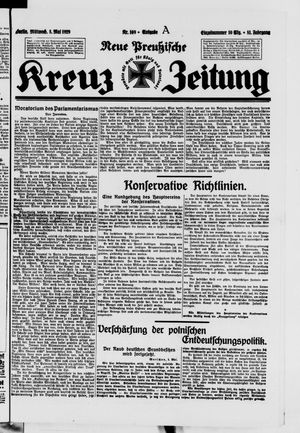 Neue preussische Kreuz-Zeitung vom 08.05.1929
