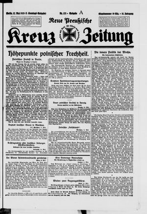 Neue preussische Kreuz-Zeitung vom 12.05.1929
