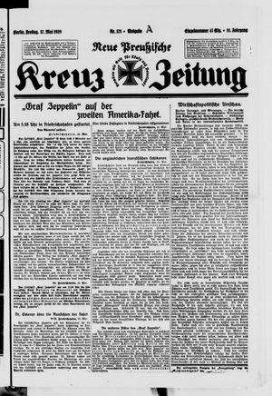 Neue preussische Kreuz-Zeitung vom 17.05.1929