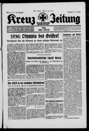 Kreuz-Zeitung vom 05.05.1933