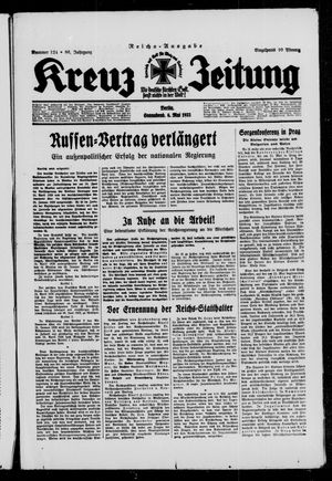 Kreuz-Zeitung vom 06.05.1933