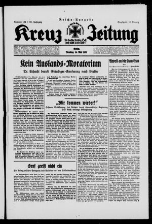 Kreuz-Zeitung vom 16.05.1933