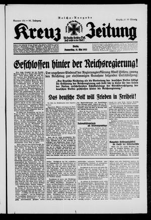 Kreuz-Zeitung vom 18.05.1933