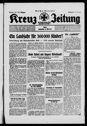 Kreuz-Zeitung on May 25, 1933