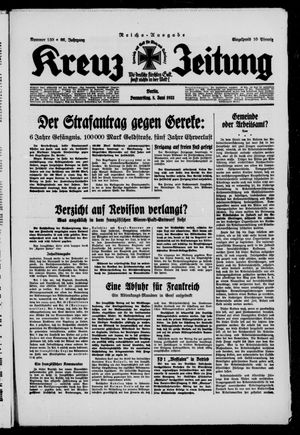 Kreuz-Zeitung on Jun 8, 1933