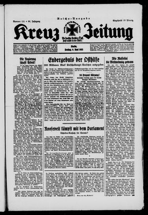 Kreuz-Zeitung vom 09.06.1933