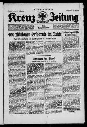 Kreuz-Zeitung vom 30.06.1933