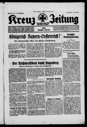 Kreuz-Zeitung on Jul 1, 1933
