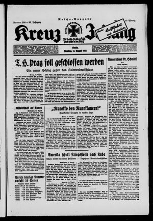 Kreuz-Zeitung vom 15.08.1933