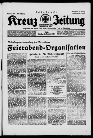 Kreuz-Zeitung on Nov 28, 1933