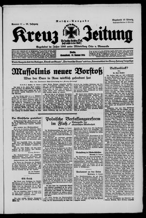 Kreuz-Zeitung vom 13.01.1934