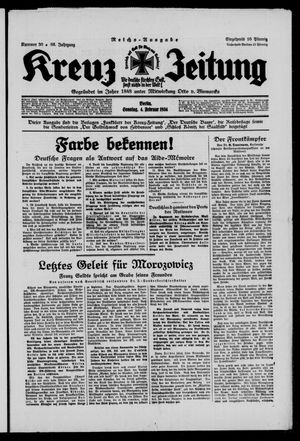 Kreuz-Zeitung vom 04.02.1934