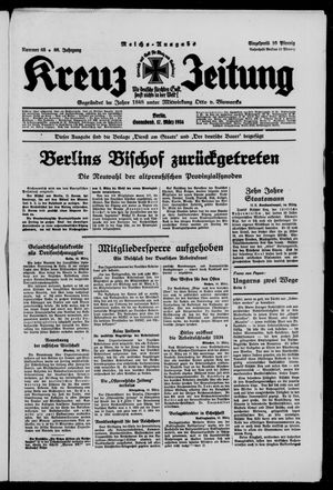 Kreuz-Zeitung on Mar 17, 1934