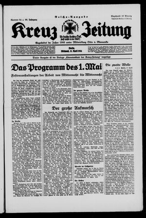 Kreuz-Zeitung vom 11.04.1934
