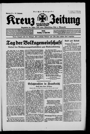 Kreuz-Zeitung vom 24.04.1934