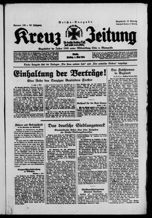 Kreuz-Zeitung vom 04.05.1934