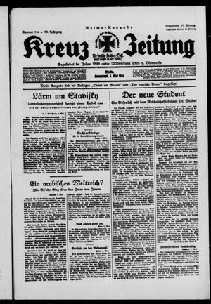 Kreuz-Zeitung vom 05.05.1934