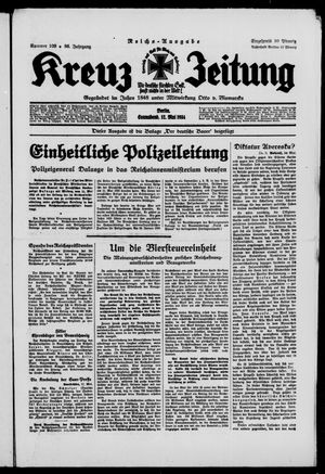 Kreuz-Zeitung vom 12.05.1934