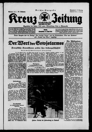 Kreuz-Zeitung vom 23.06.1934