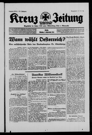 Kreuz-Zeitung vom 03.09.1934